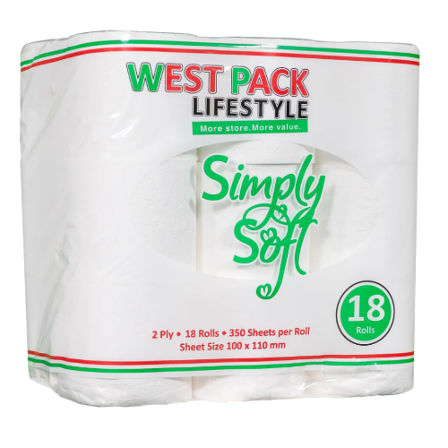 WEST PACK TOILET PAPER 2ply 18's