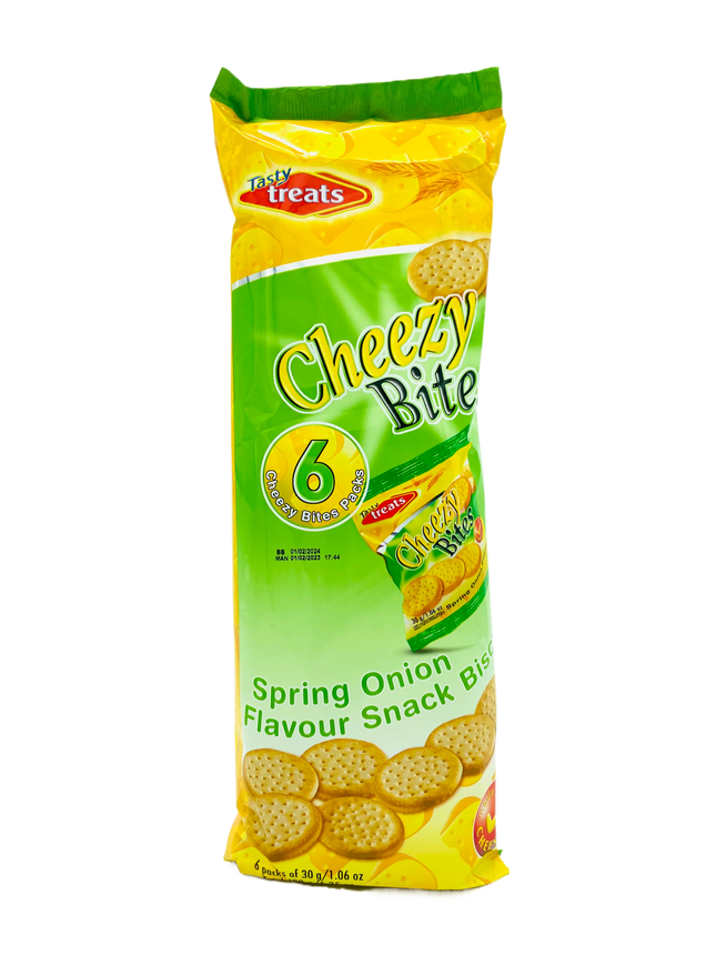TT CHEEZY BITES SNACK BISCUITS 30g SPRING ONION 6pc