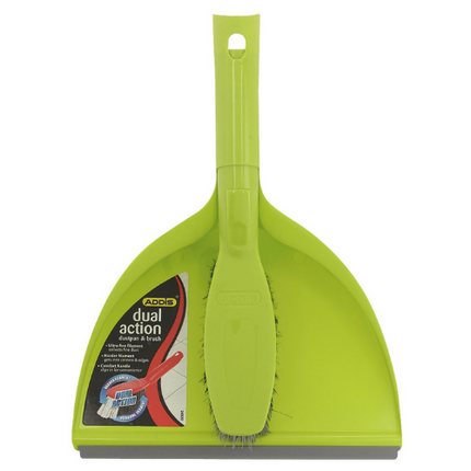 DUAL ACTION DUSTPAN & BRUSH
