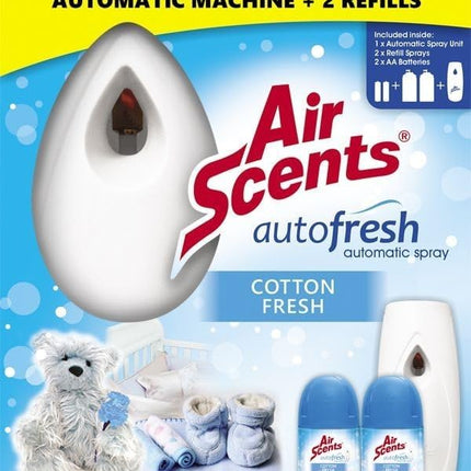 AUTOMATIC SPRAY & 2 REFILLS COTTON FRESH