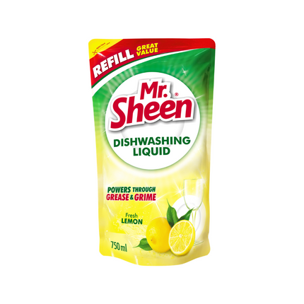 DISHWASHING LIQUID REFILL 750ml FRESH LEMON