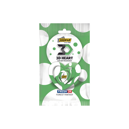 CAR AIR FRESHENER 3D HEART ASSORTED