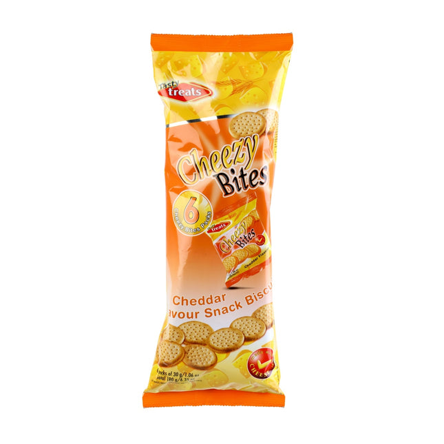 TT CHEEZY BITES SNACK BISCUITS 30g CHEDDAR 6pc