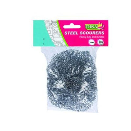 SCOURER BALLS STEEL 3pc