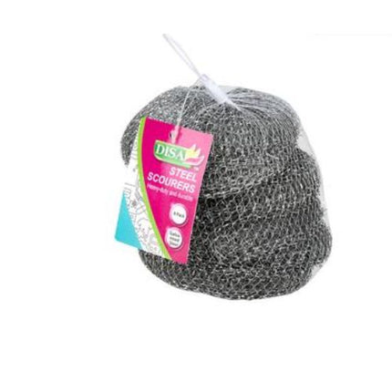 SCOURER BALLS STEEL 6pc