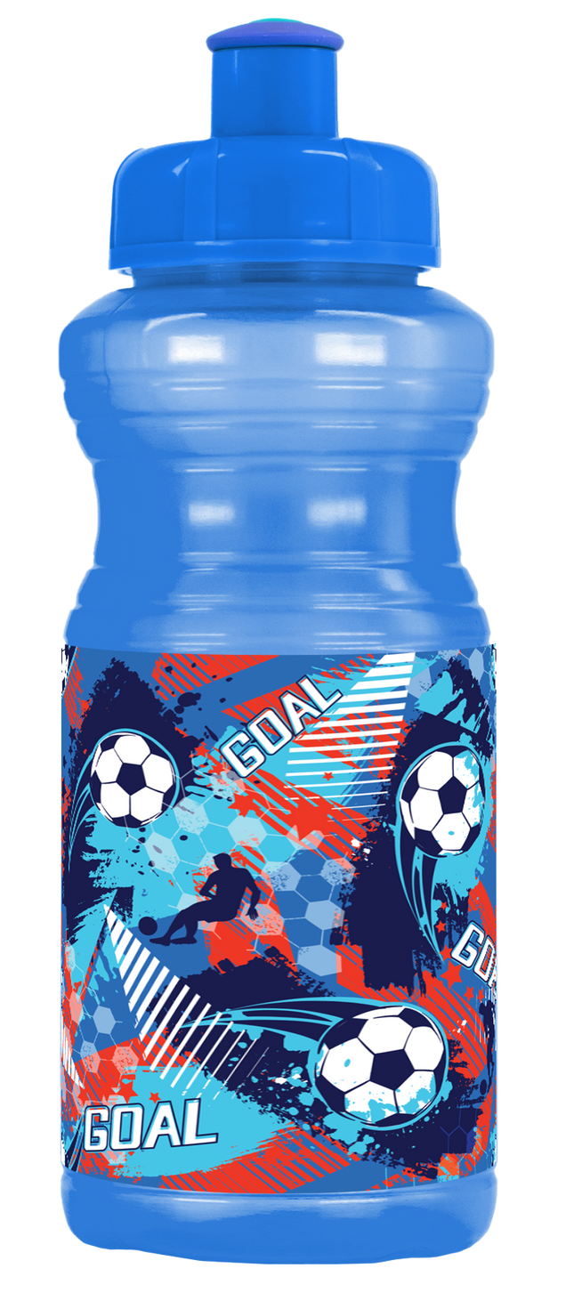 DECORATED POP UP CAP 350ml BUTTERFLIES/SOCCER