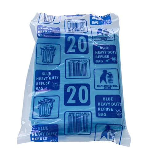 REFUSE BAG HD BLUE 30mic 750x950mm