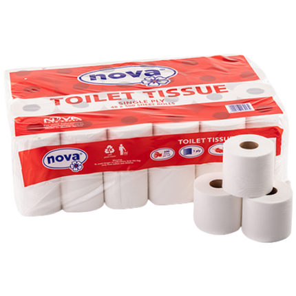 TOILET PAPER 1ply 500 sheets