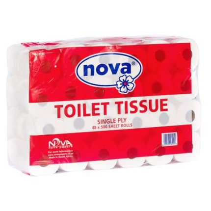 TOILET PAPER 1ply 500 sheets
