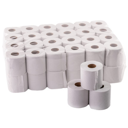 UNWRAPPED TOILET PAPER RECYCLED