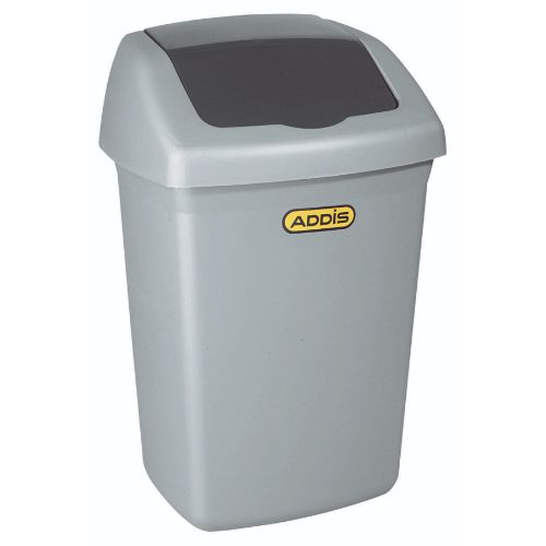 FLIP TOP BIN 12lt SILVER