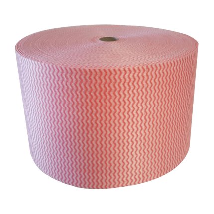 250mmx400mmx400m RED WIPES ON ROLL