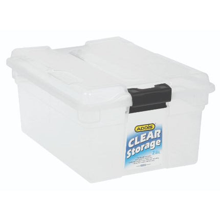 CLEAR STORAGE BOX 28lt CLEAR