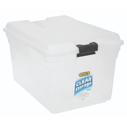 CLEAR STORAGE BOX 56lt CLEAR