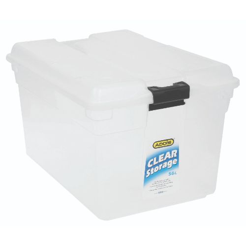 CLEAR STORAGE BOX 56lt CLEAR