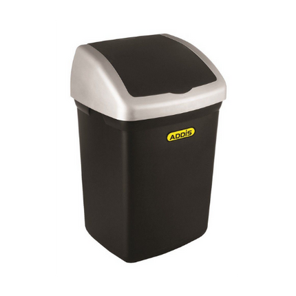 FLIP TOP BIN 32lt BLACK