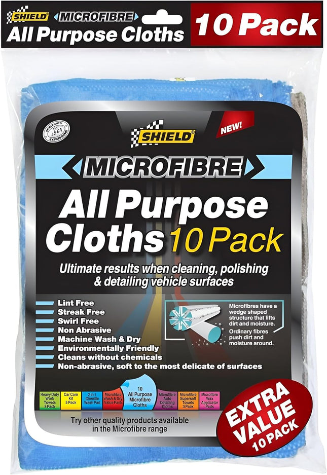 MICROFIBRE ALL PURPOSE TOWELS 10pc