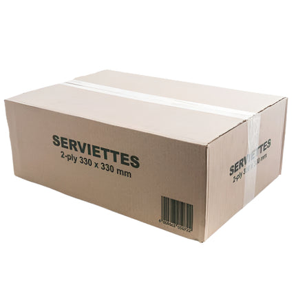 SERVIETTES 800's 2Ply VIRGIN