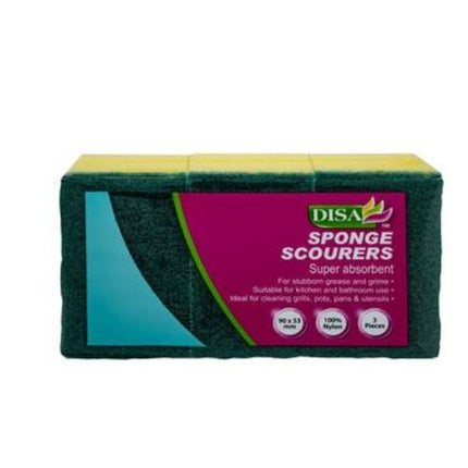 SCOURER FOAM  3pc YELLOW