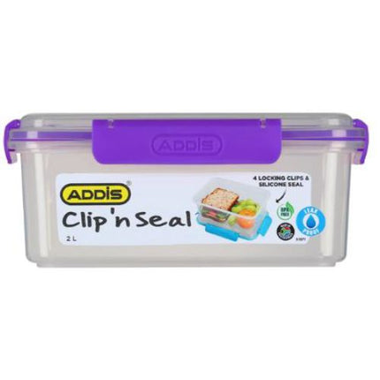 CLIP 'n SEAL 2lt LUNCH BOX RECTANGULAR
