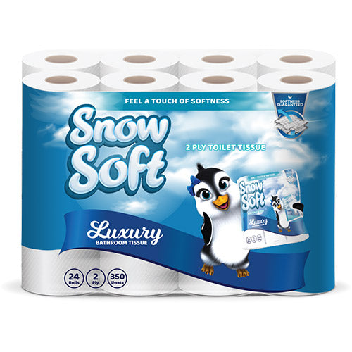 TOILET PAPER 2ply 350 sheets 24 ROLLS